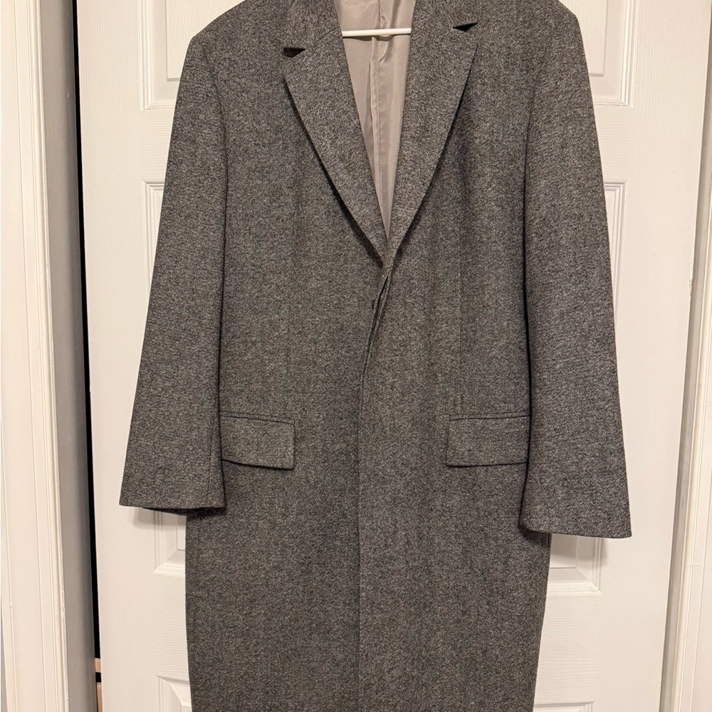 Hugo Boss Charcoal Wool Blend Coat from Saks Fifth Ave Size XL